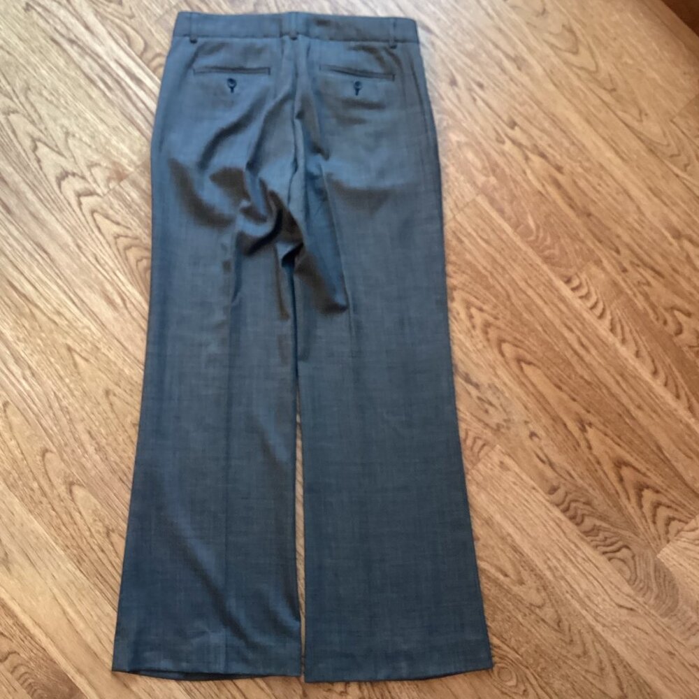 THEORY EMERY PINDOT WOOL BLEND WIDE LEG TROUSER DRESS PANTS 4 CITY OFFICE CAREER - Picture 3 of 4
